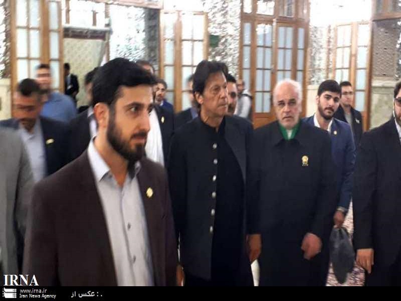Pak PM visits Imam Reza Holy Shrine