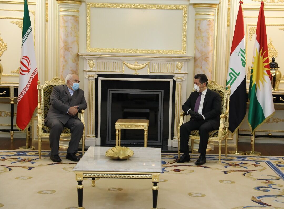 Zarif confers with Iraq’s KRG PM