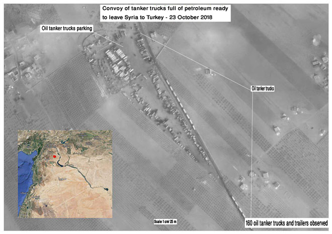 Syrian oil smuggled to Turkey, Iraq with US greenlight