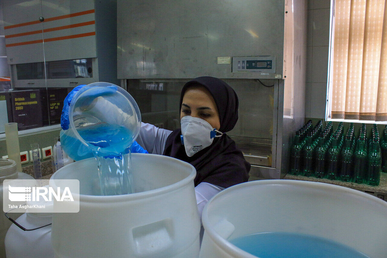 Antiseptic production line launched in Iran