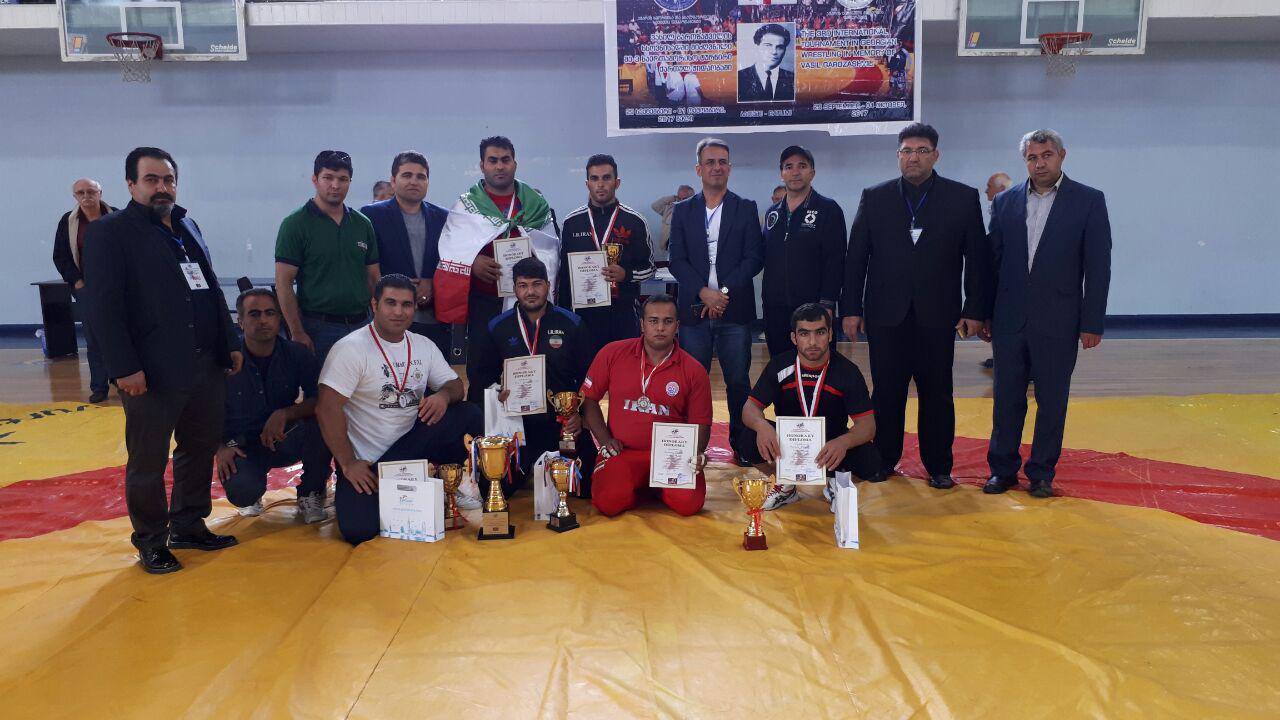 Iran workers wrestling team ranks 2nd in Georgia Int'l champs