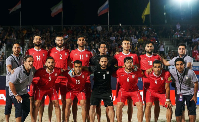 Iran nat'l beach soccer team to keep 2nd ranking