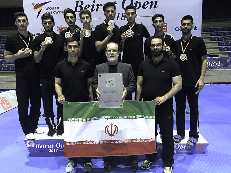 Iranian team crowned champion in Beirut Taekwondo contests
