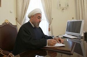 President Rouhani expresses solidarity with Lebanon president, Govt, people