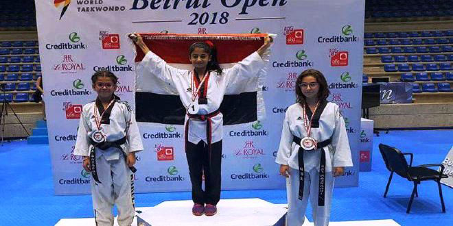 Syria taekwondo player wins gold medal at int'l championship