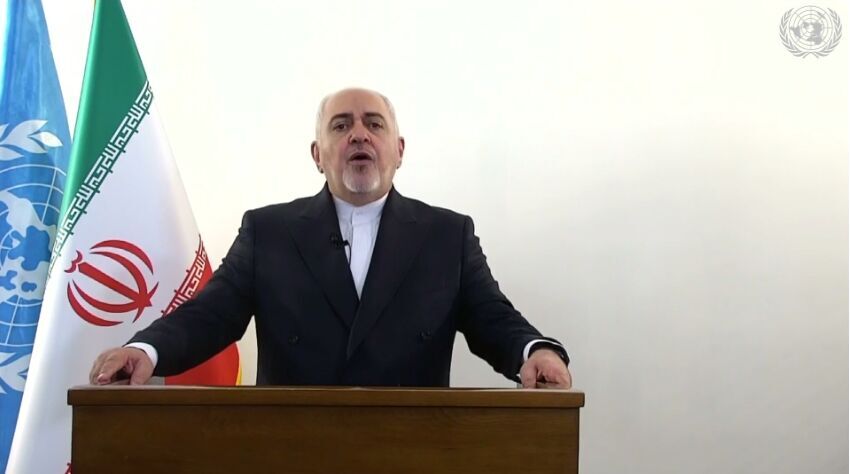 Zarif calls UN for action against unilateralism, war