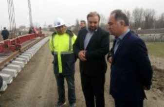 Iran-Azerbaijan railway construction begins in north