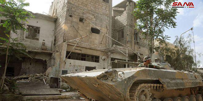 Syria Army enhances its points in southern Damascus