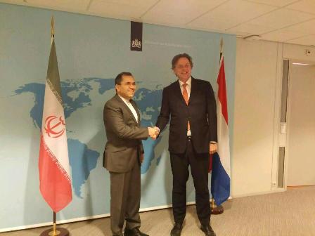 Iranian diplomat, Dutch FM discuss issues of mutual interest