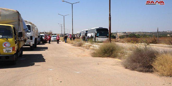 First batch of terrorists evacuated from Daraa al-Balad